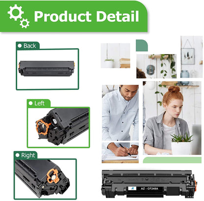 compatible hp 48a cf248a toner cartridge 2 pack