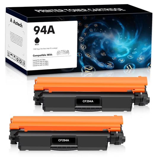 94A CF294A Toner Cartridge Compatible for HP 94A 94X CF294A CF294X Laserjet Pro MFP M148fdw M148dw M149fdw, Pro M118dw Printer (Black, 2-Pack)