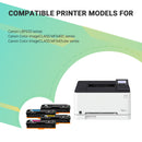 054 054H CRG054 Toner Cartridge Compatible for Canon 054 054H CRG-054 Color ImageClass MF644Cdw MF641Cw MF642Cdw LBP622CDW Printer (Black Cyan Yellow Magenta, 4-Pack)