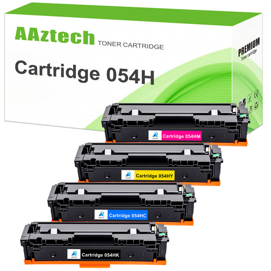 054 054H CRG054 Toner Cartridge Compatible for Canon 054 054H CRG-054 Color ImageClass MF644Cdw MF641Cw MF642Cdw LBP622CDW Printer (Black Cyan Yellow Magenta, 4-Pack)