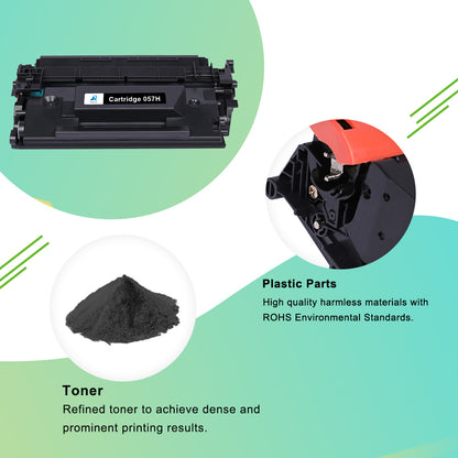 057H 057 Toner Cartridge Compatible for Canon 057H CRG-057H ImageCLASS MF445dw MF448dw MF449dw LBP226dw LBP227dw LBP228dw MF445 Printer Ink (Black, 2-Pack)
