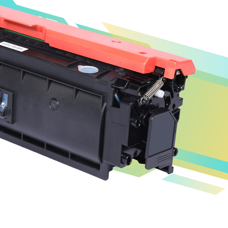 508A CF360A 508X 4-Pack Compatible Toner Cartridge for HP CF360A 508A Color LaserJet Enterprise 552dn M553dn M553n M553x MFP M577 Printer (Black,Cyan,Magenta,Yellow)