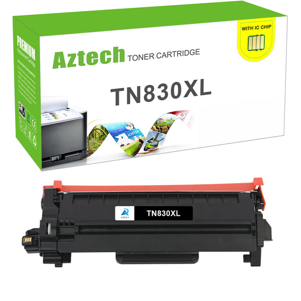 TN830XL TN830 High Yield Toner Cartridge Compatible for Brother TN830XL TN830 TN-830 HL-L2460DW HL-L2405W DCP-L2640DW MFC-L2820DW HL-L2400D L2405W L2480DW Printer Ink Black 1-Pack