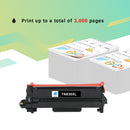 TN830XL TN830 Black High Yield Toner Cartridge Compatible for Brother TN830XL TN830 TN-830 HL-L2460DW HL-L2405W DCP-L2640DW MFC-L2820DW HL-L2400D L2405W L2480DW MFC-L2820DWXL Printer Ink 2-Pack