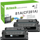 Aztech Compatible Toner Cartridge Replacement for HP 81A CF281A for HP Enterprise MFP M604 M604n M604dn M605 M605n M605dn MFP M606 M606n M606dn M630 M630h M630dn M630f M630z Printer (Black, 2-Packs)