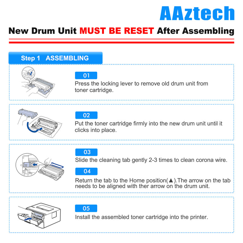 DR820 Drum Unit Kit | Compatible Drum Unit for Brother DR820 DR-820 DR 820 HL-L6200DW MFC-L5850DW MFC-L5900DW MFC-L6700DW MFC-L5800DW HLL6200DW HL-L5200DW HLL5100DN Printer (Black, 1-Pack)