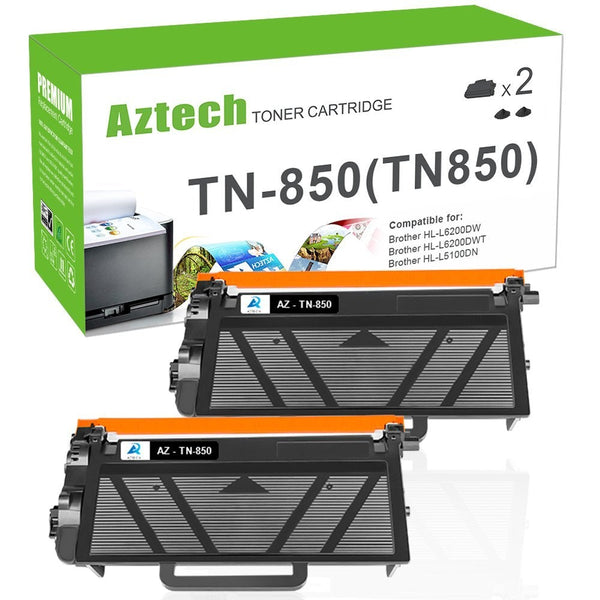Brother TN850 Black Toner Cartridge Replacement 2 Pack