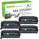 HP 58A CF258A Toner Cartridge Black Standard Yield Replacement 4 Pack