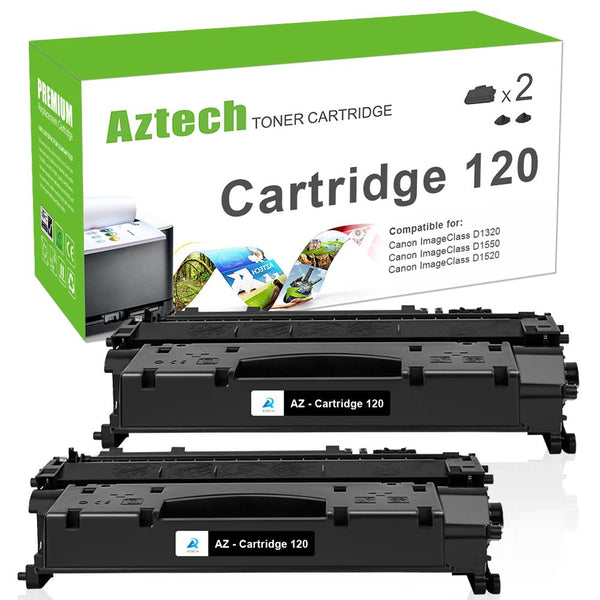 Canon 120 Standard Yield Black Toner Cartridges Replacement 2 Pack