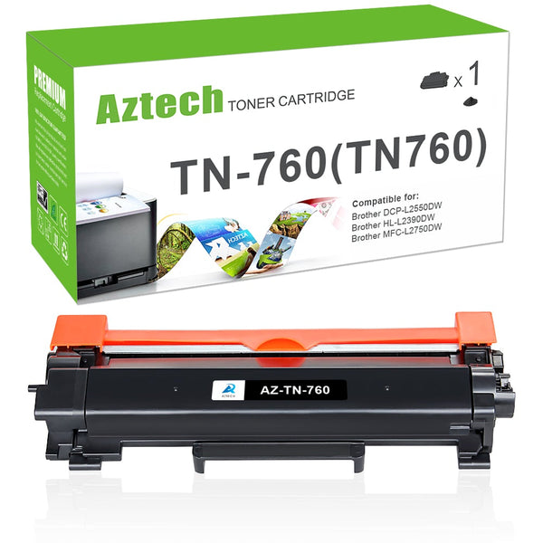 Brother TN760 Black Toner Cartridge Replacement 1 Pack