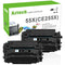 HP 55X CE255X High Yield Black Compatible Toner Cartridges 2 Pack