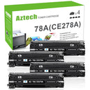 HP 78A CF278A Standard Yield Black Compatible Toner Cartridges 4 Pack