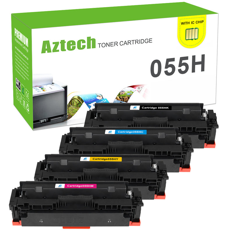 PC/タブレット PC周辺機器 Canon CRG055H High Yield Toner Cartridges Replacement 4-Pack Combo 