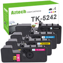 Kyocera TK-5242K/TK-5242C/TK-5242Y/TK-5242M Toner Kits Compatible 4 Pack