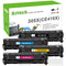 HP Compatible 305X CE410X CE411X CE412X CE413X High Yield Toner Cartridge 4-Pack Combo